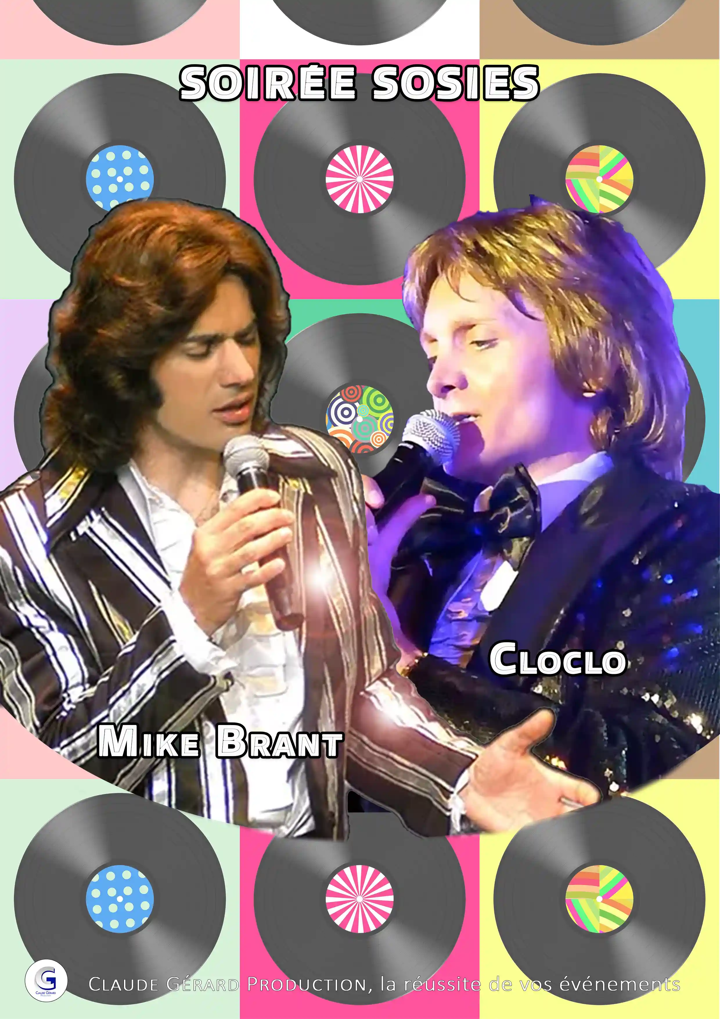 Claude Gérard Production présente sosie mike brant claude francois